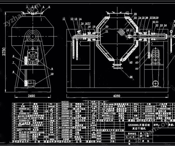 力度干燥——聚酰胺树脂双锥真空干燥机！